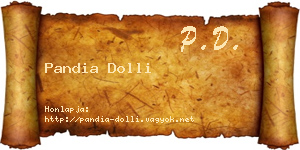 Pandia Dolli névjegykártya